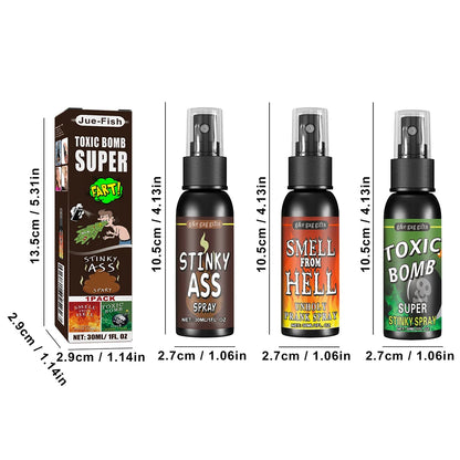 30ml Smelly Fart Spray,1/3pcs Can Stink Bomb Ass-Smelly Stinky Gas Crap Gag Prank Stuff Novelties Toy Joke Party Supplies
